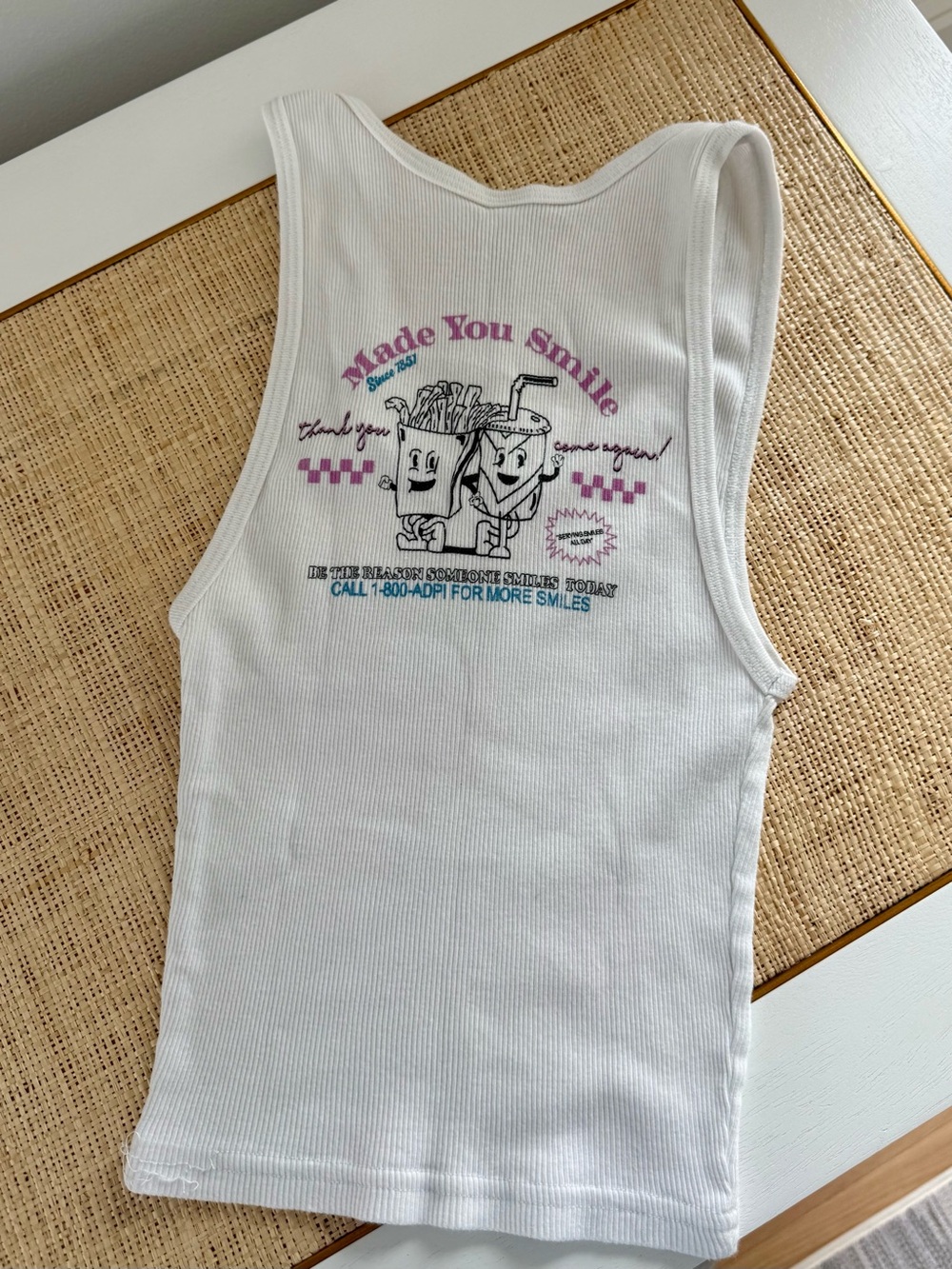 ADPI Tank Top - Ribbed Cute Graphic